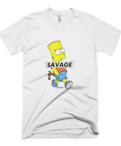 Savage Simpsons Unisex adult T shirt