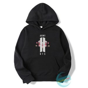 BTS Army Floral Hoodie