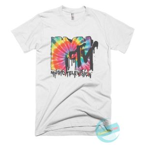 MTV Melted Tie Dye Logo T Shirt