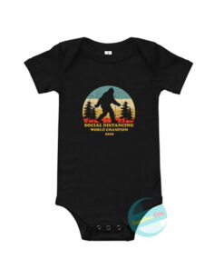 Bigfoot Social Distancing World Champion Baby Onesie